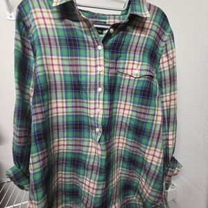 J. Crew Multicolor Plaid Shirt